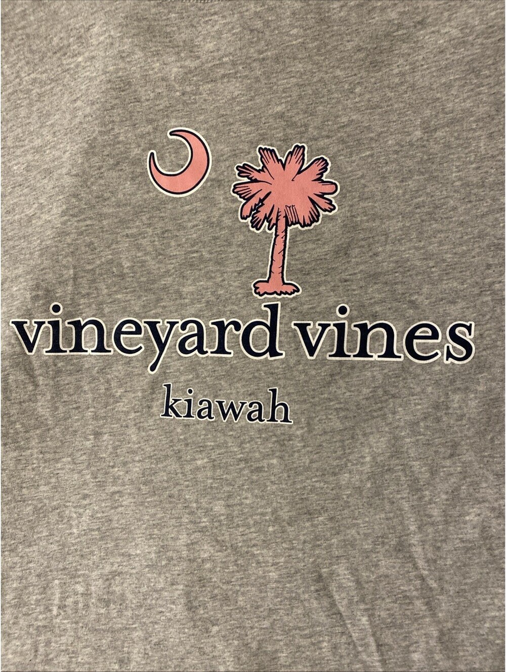 Vineyard Vines Men's Grey Heather Lacrosse Bro Kiswahili Graphic Pocket T-Shirt